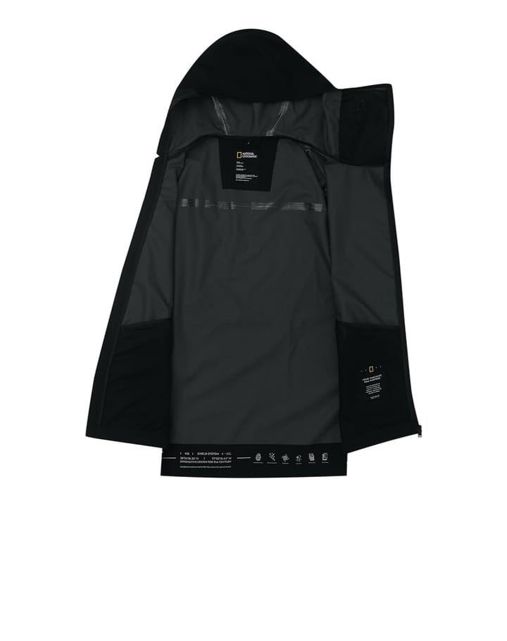National Geographic Shield System 4 Uc Hood Jacket 2nd Layer Light Tech With Protect Face Solution Black National Geographic
