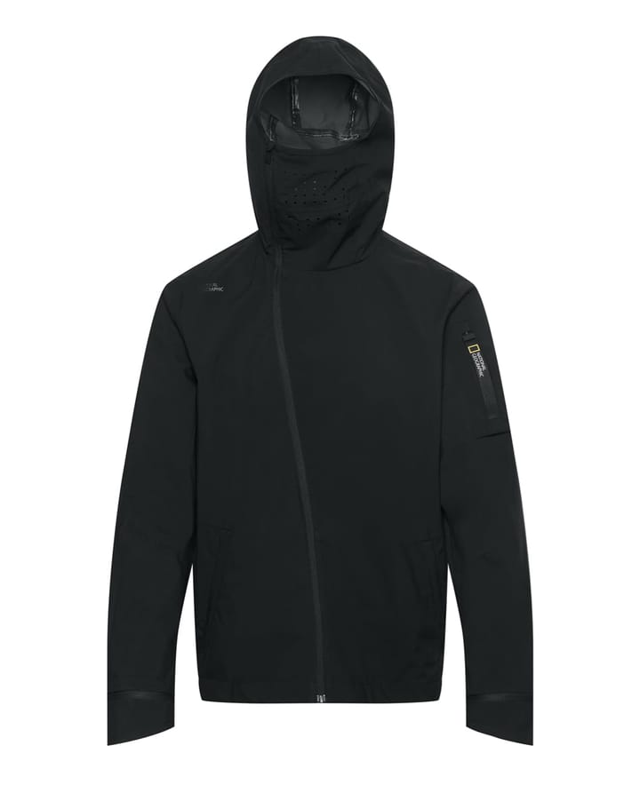 National Geographic Shield System 4 Uc Hood Jacket 2nd Layer Light Tech With Protect Face Solution Black National Geographic