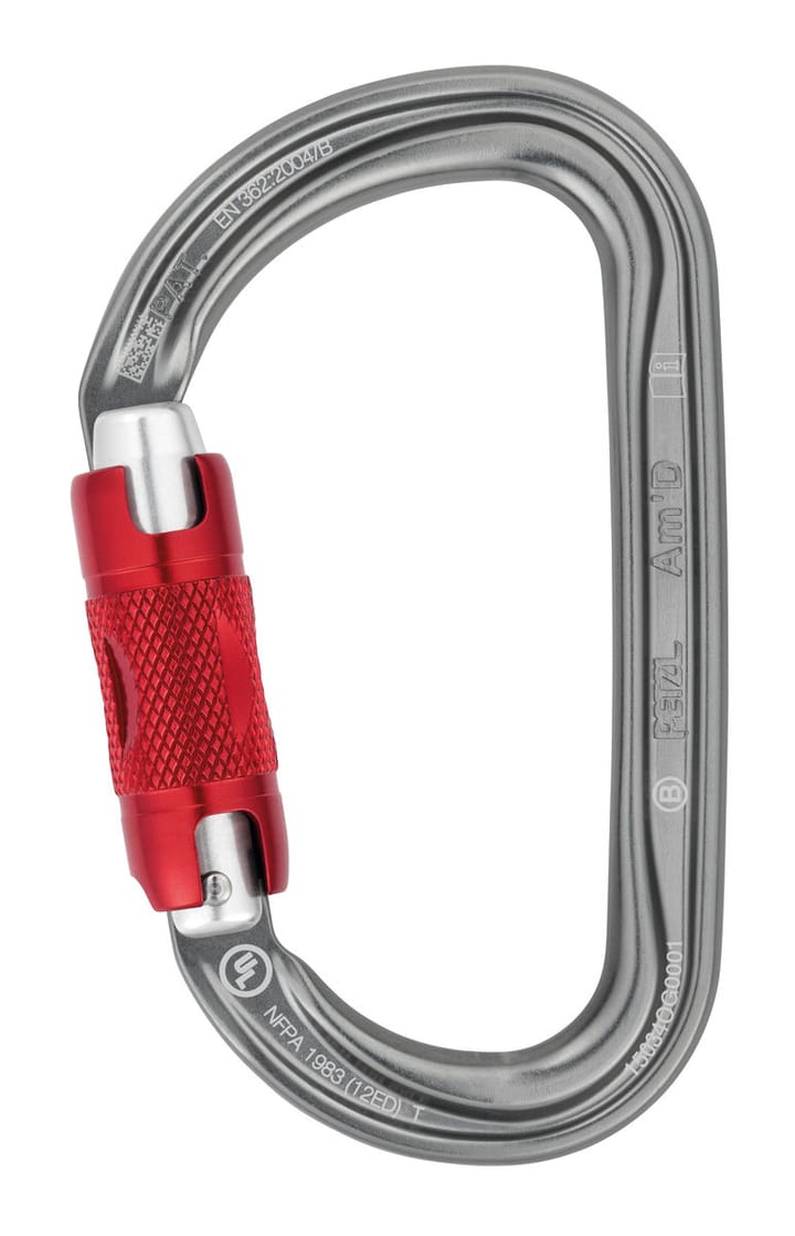 Petzl Am'D TWIST-LOCK Karabiner Red Petzl