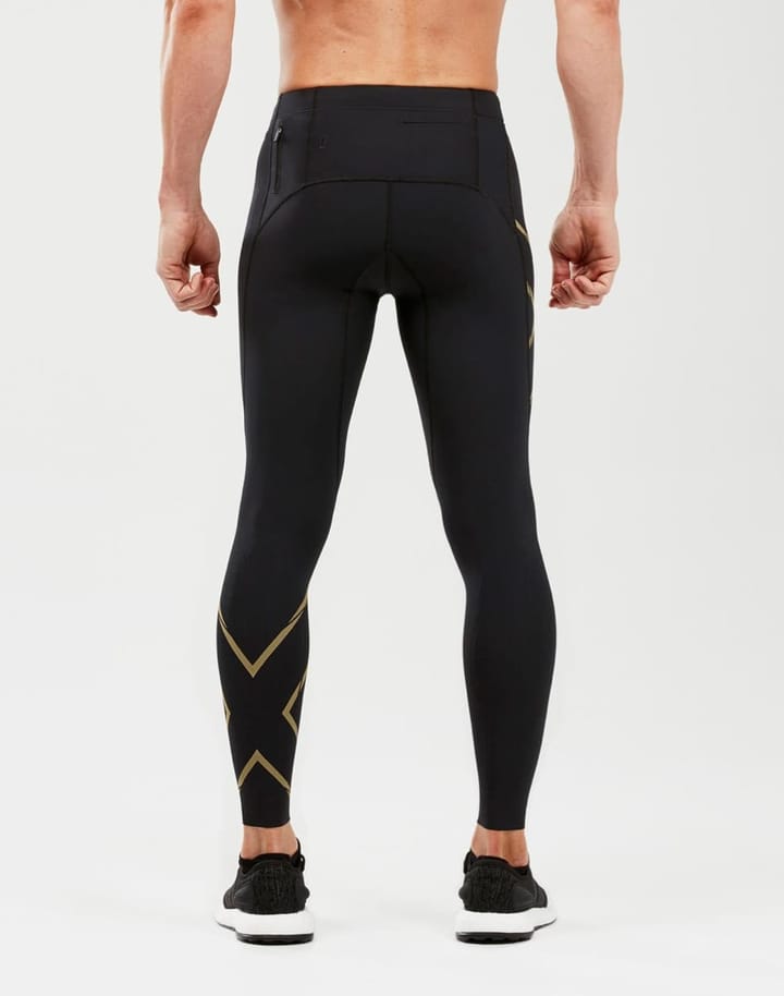 2XU MCS Run Comp Tights Men Black/Gold Reflective 2XU 2XU MCS Run Comp Tights Men Black/Gold Reflective 2XU