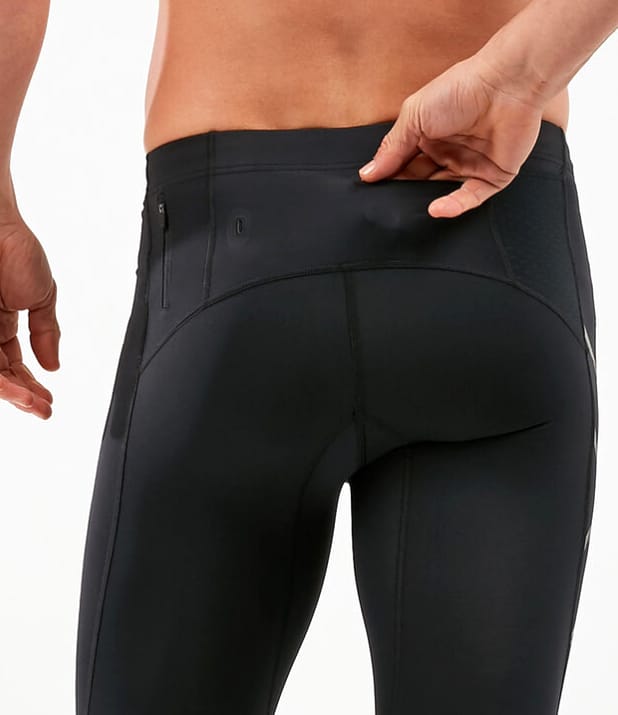 2XU Men's MCS Run Compression Tights Black/Black Reflective 2XU