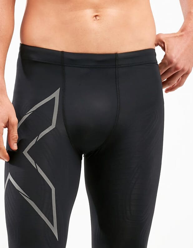 2XU Men's MCS Run Compression Tights Black/Black Reflective 2XU