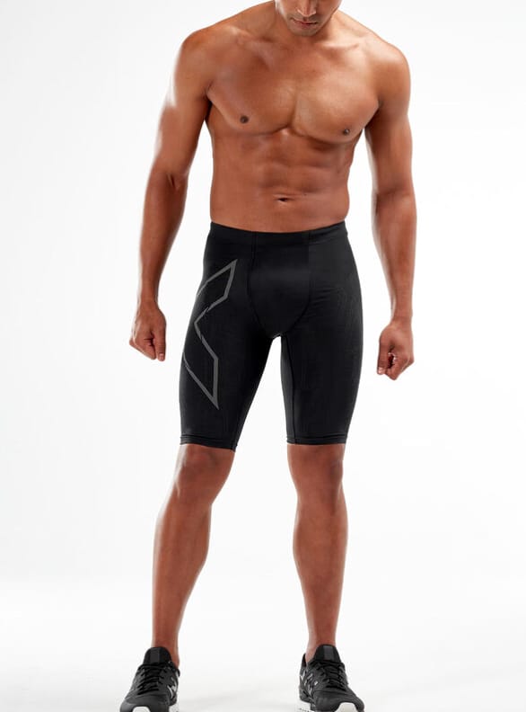 2XU Men's MCS Run Compression Shorts Black/Black Reflective 2XU 2XU Men's MCS Run Compression Shorts Black/Black Reflective 2XU