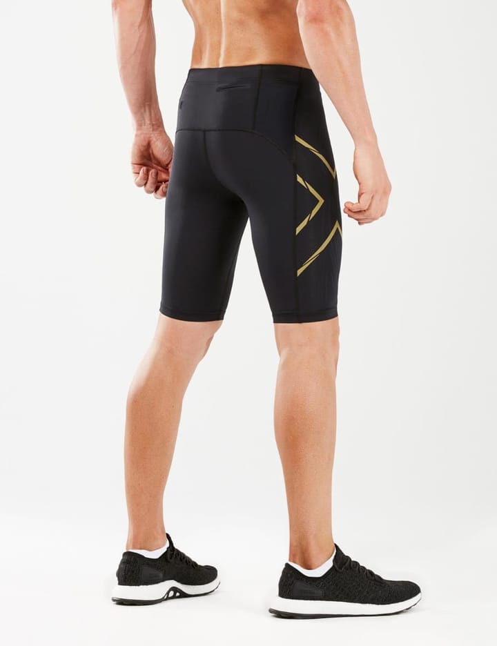 2XU Mcs Run Comp Shorts Men Black/Gold Reflective 2XU