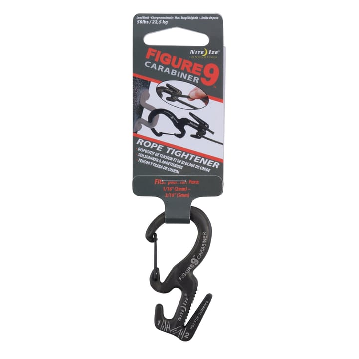 Nite Ize Figure 9 Carabiner Rope Tightener Small Basic Black Nite Ize Nite Ize Figure 9 Carabiner Rope Tightener Small Basic Black Nite Ize