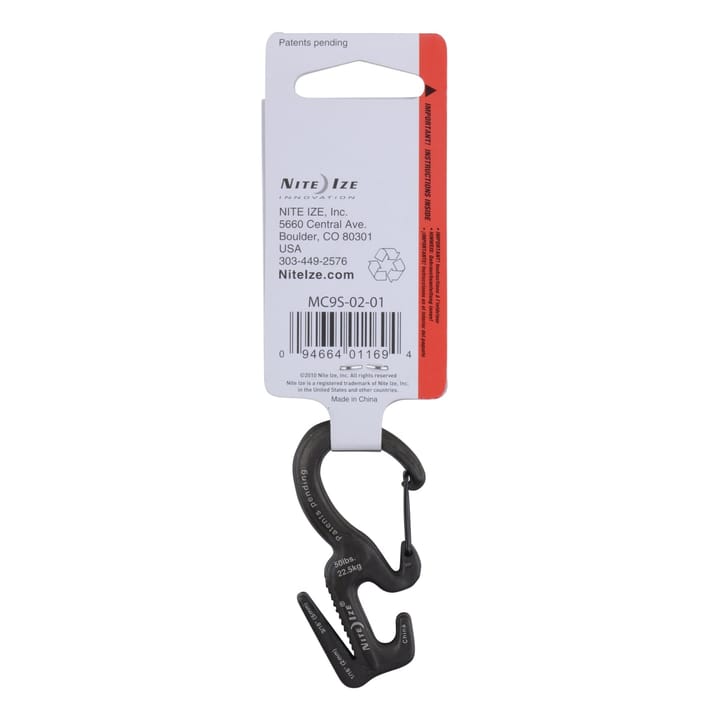 Nite Ize Figure 9 Carabiner Rope Tightener Small Basic Black Nite Ize Nite Ize Figure 9 Carabiner Rope Tightener Small Basic Black Nite Ize