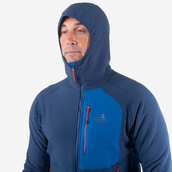 Mountain Equipment Shroud Hooded Jacket Cardinal Orange/Medieval Blue Mountain Equipment Mountain Equipment Shroud Hooded Jacket Cardinal Orange/Medieval Blue Mountain Equipment