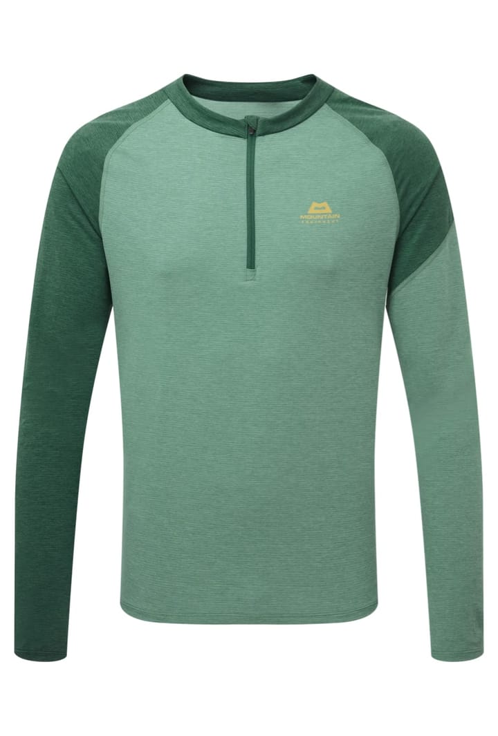 Mountain Equipment Nava LS Mens Zip T Sage/Fern Mountain Equipment