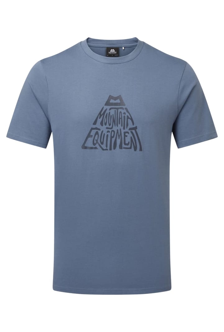Mountain Equipment Word Mountain Mens Tee Bluefin Mountain Equipment Mountain Equipment Word Mountain Mens Tee Bluefin Mountain Equipment