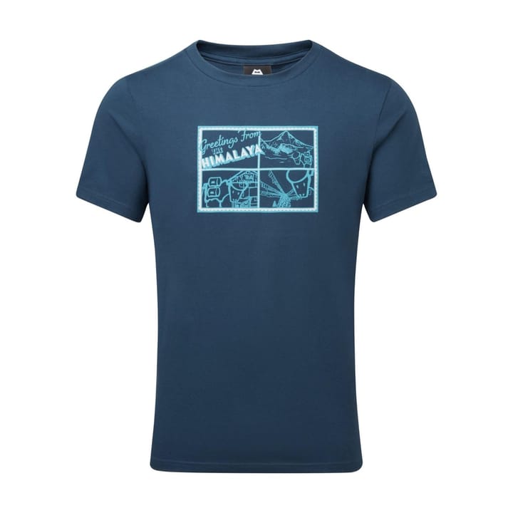 Mountain Equipment Yorik Himalaya Mens Tee Majolica Blue Mountain Equipment