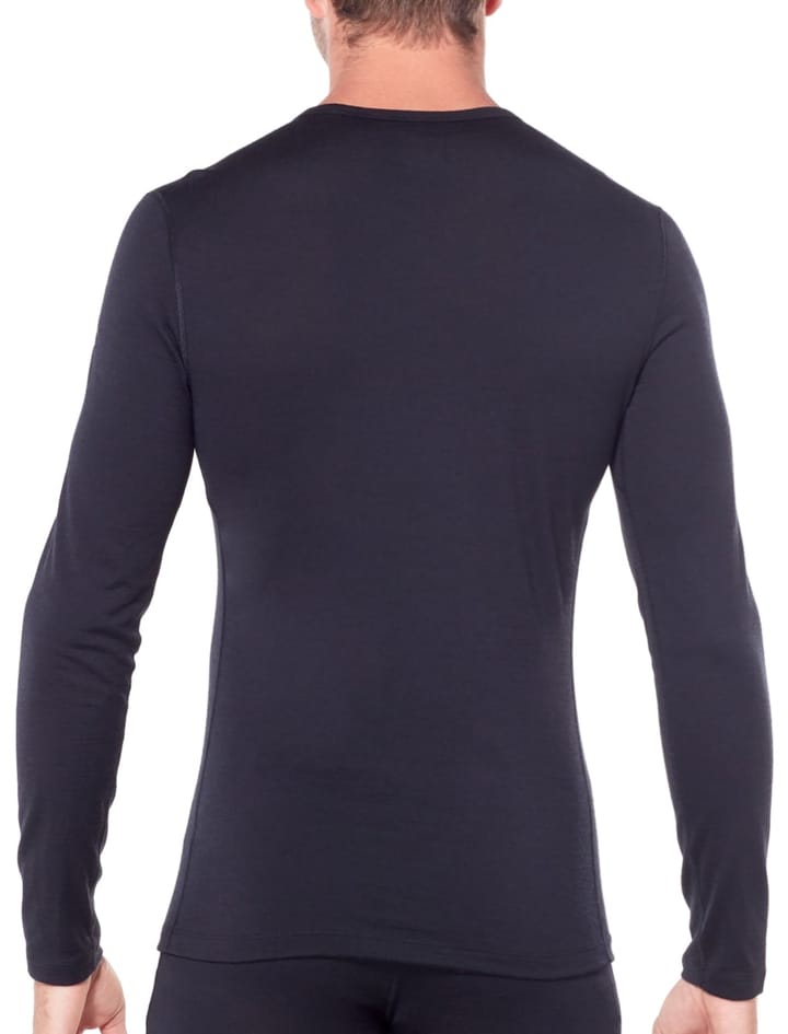 Icebreaker Mens 200 Oasis LS Crewe Gritstone Hthr Icebreaker