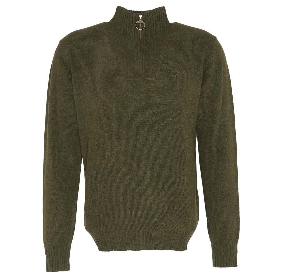 Men's Essential Lambswool Half Zip Knitted Jumper