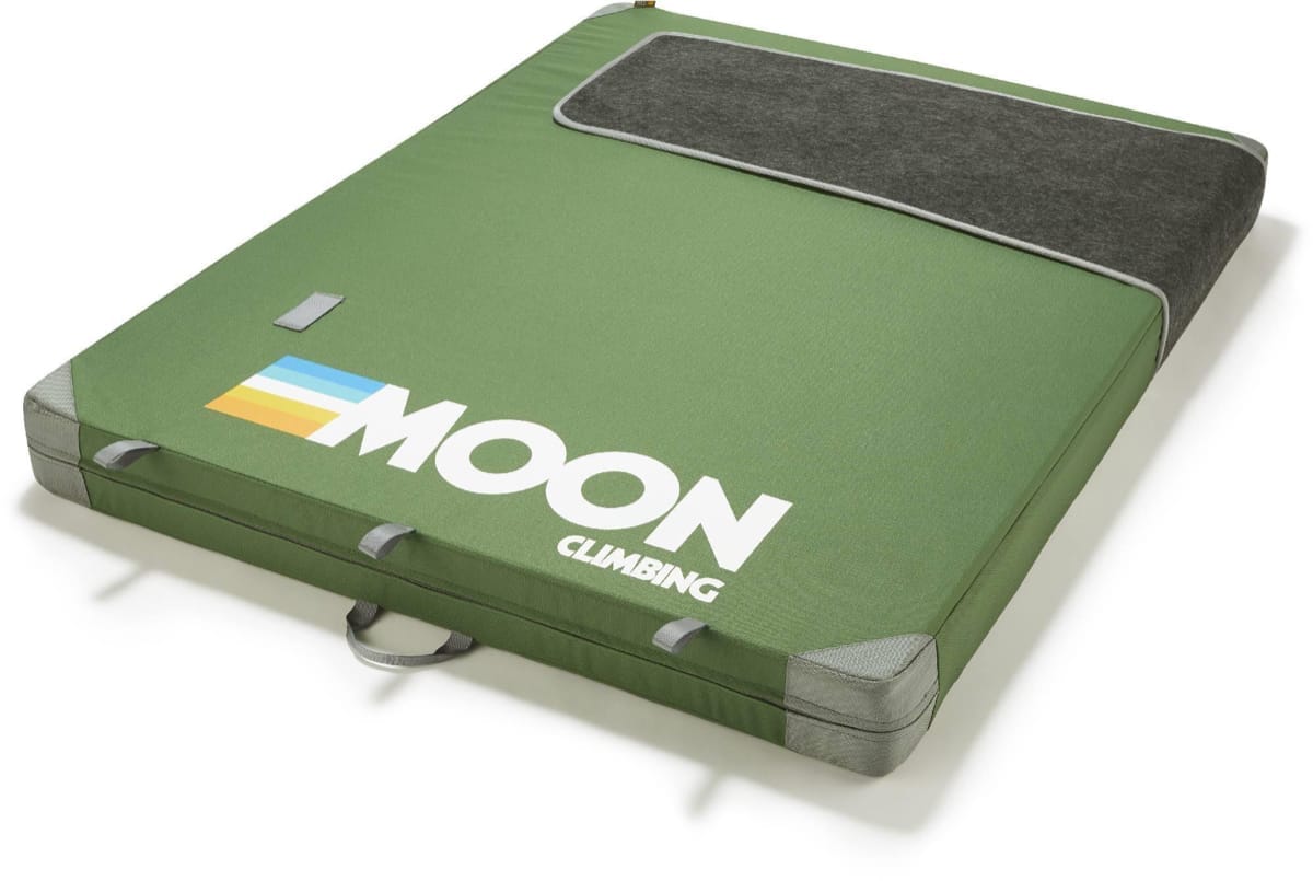 Moon Climbing Warrior Crash Pad Retro Stripe Green