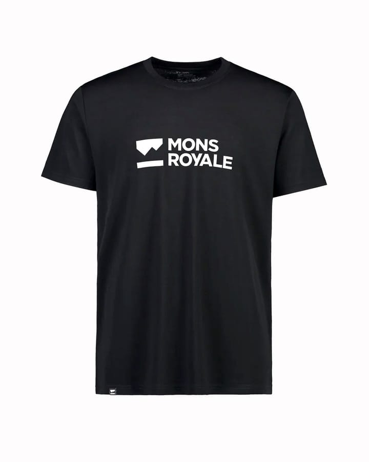Mons Royale Men's Icon Merino Air-Con T-Shirt Black Mons Royale