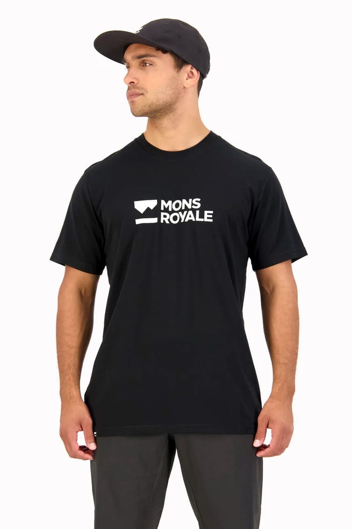 Mons Royale Men's Icon Merino Air-Con T-Shirt Black Mons Royale