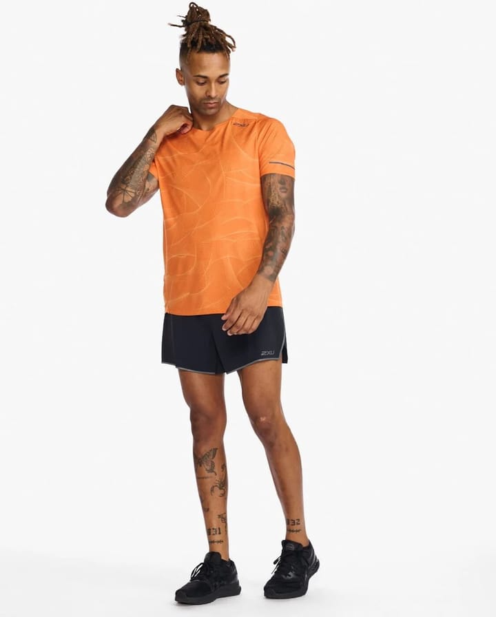 2XU Men's Light Speed Tee Spiral/Black Reflective 2XU