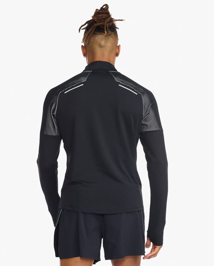 2XU Men's Light Speed 1/2 Zip Black/Silver Reflective 2XU 2XU Men's Light Speed 1/2 Zip Black/Silver Reflective 2XU
