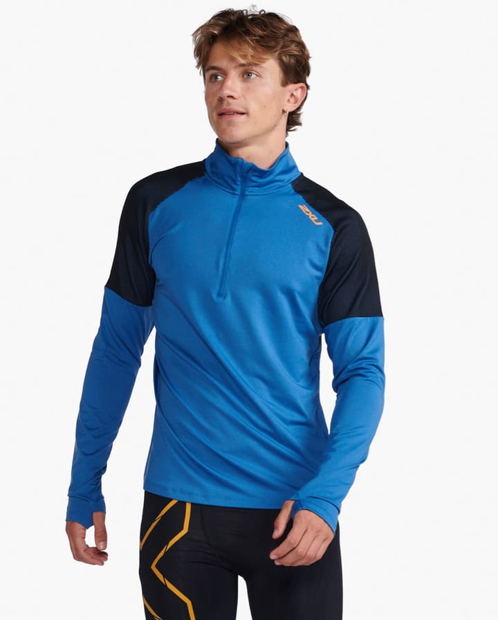 2XU Men's Light Speed 1/2 Zip Starling/Turmeric Reflective 2XU