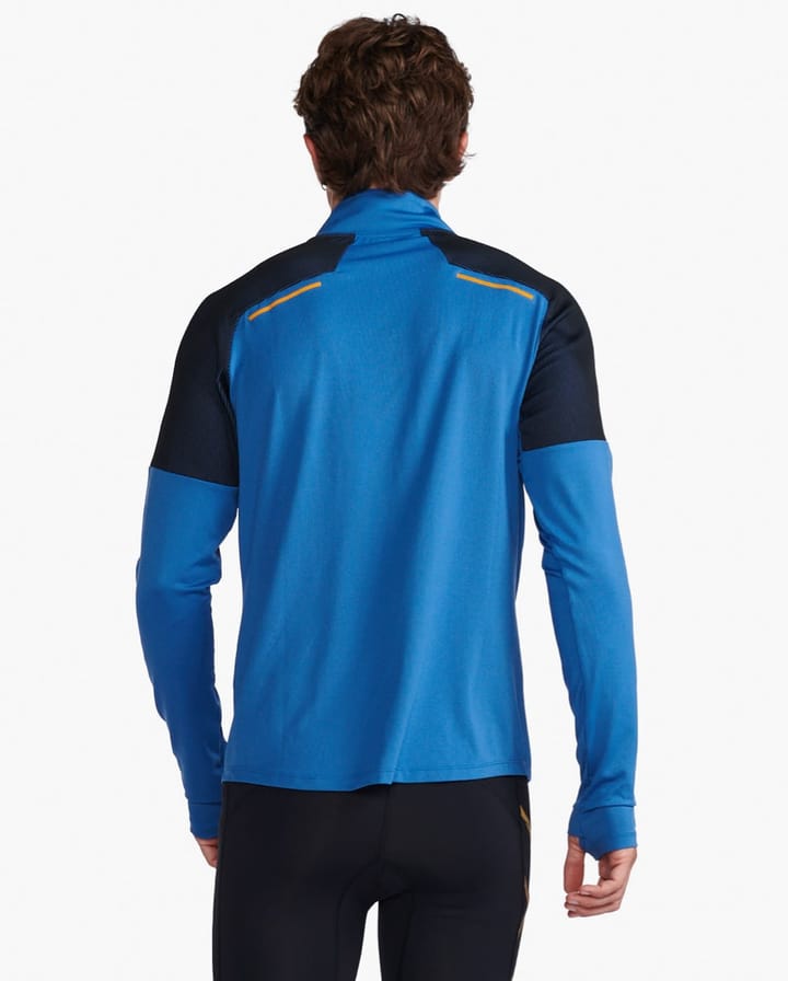 2XU Men's Light Speed 1/2 Zip Starling/Turmeric Reflective 2XU