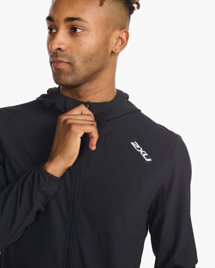 2XU Men's Aero Jacket Black/Silver Reflective 2XU 2XU Men's Aero Jacket Black/Silver Reflective 2XU