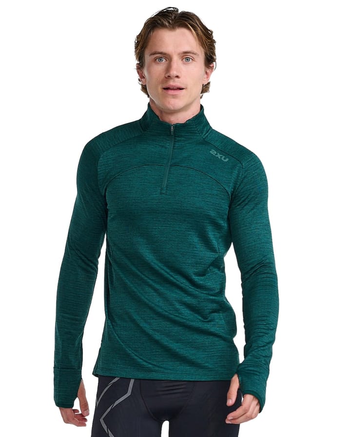 2XU Ignition 1/4 Zip Pine/Pine Reflective 2XU 2XU Ignition 1/4 Zip Pine/Pine Reflective 2XU