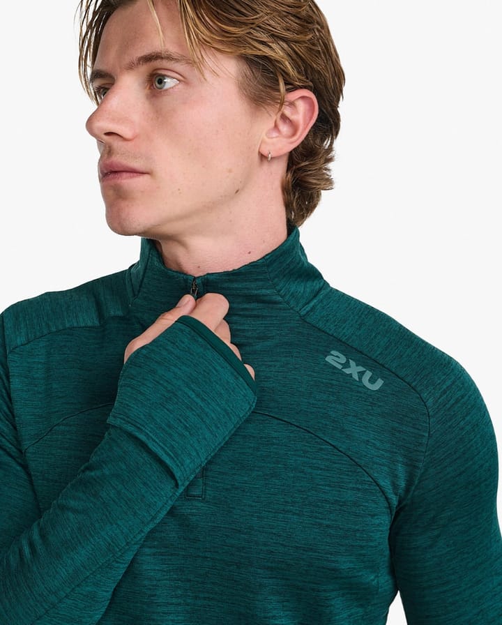 2XU Ignition 1/4 Zip Pine/Pine Reflective 2XU 2XU Ignition 1/4 Zip Pine/Pine Reflective 2XU