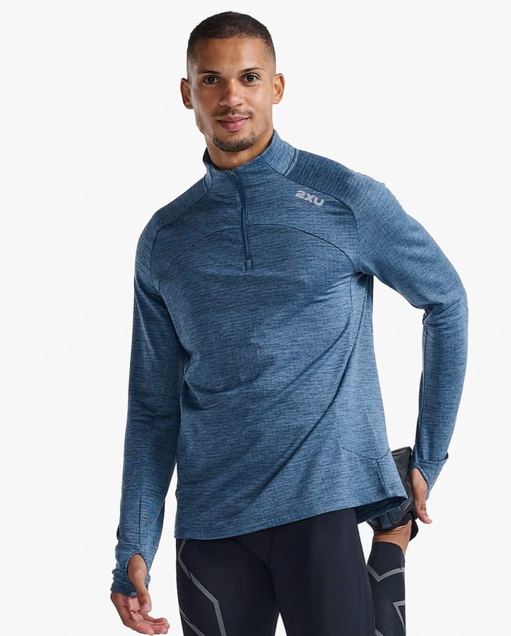 2XU Ignition 1/4 Zip Stormy/Silver Reflective 2XU 2XU Ignition 1/4 Zip Stormy/Silver Reflective 2XU
