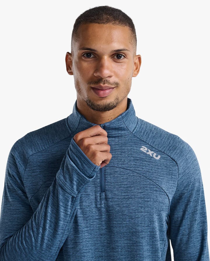 2XU Ignition 1/4 Zip Stormy/Silver Reflective 2XU 2XU Ignition 1/4 Zip Stormy/Silver Reflective 2XU