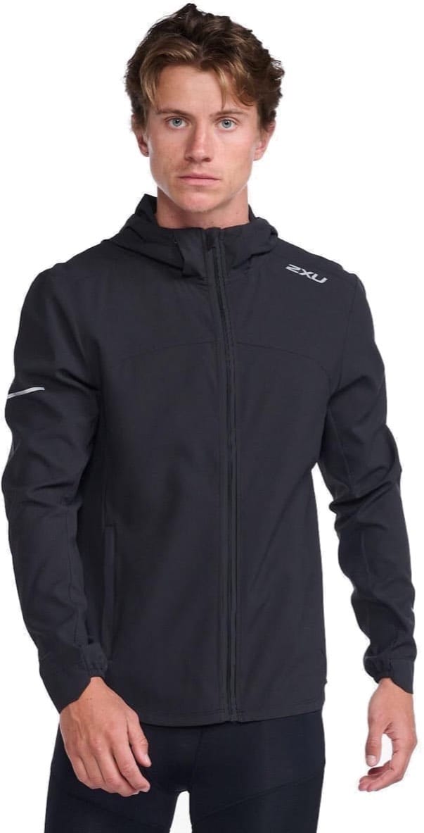 Men's Aero Jacket BLACK/SILVER REFLECTIVE 2XU