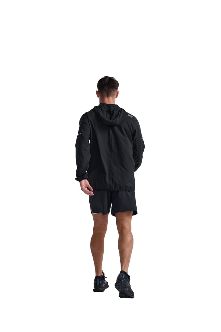 2XU Men's Areo Jacket Black/Silver Reflective 2XU