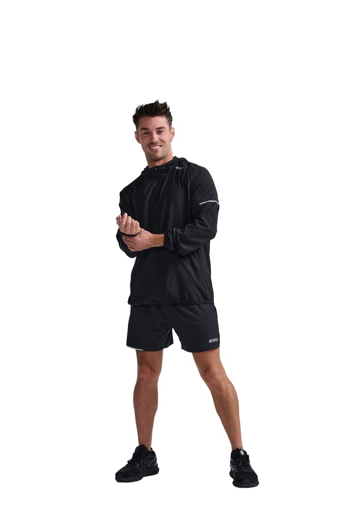 2XU Men's Areo Jacket Black/Silver Reflective 2XU