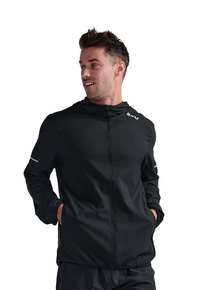 2XU Men's Areo Jacket Black/Silver Reflective 2XU