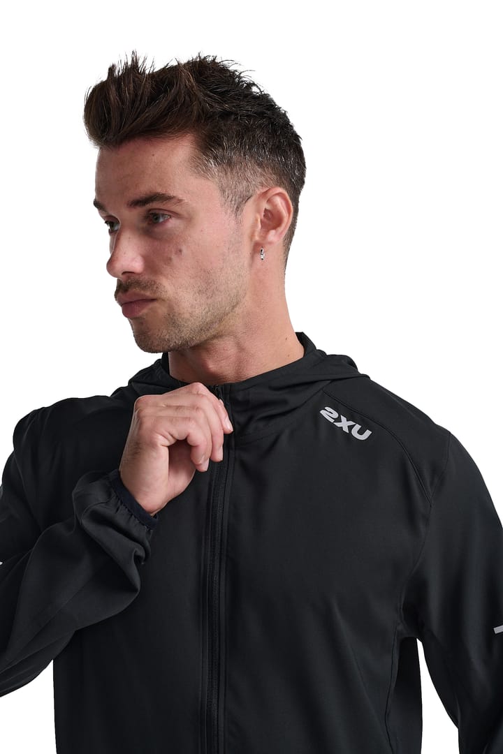 2XU Men's Areo Jacket Black/Silver Reflective 2XU