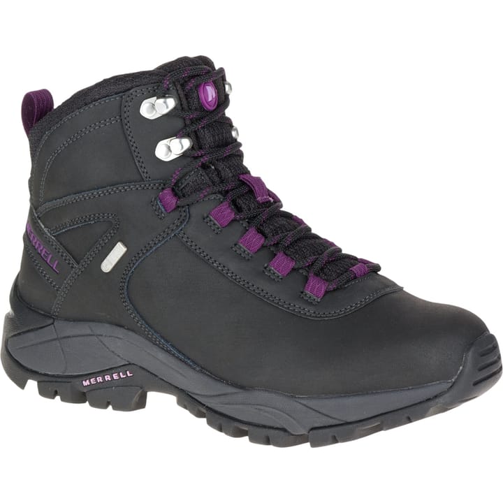 Merrell Women's Vego Mid Leather Waterproof BLACK/GLOXINIA Merrell