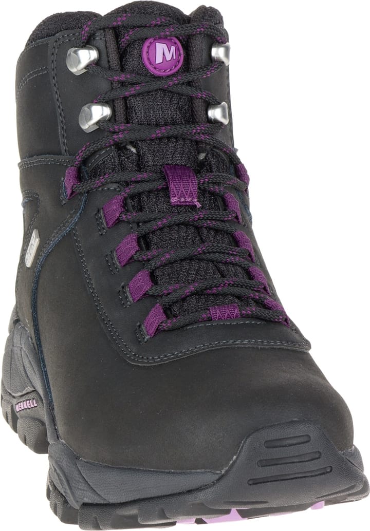 Merrell Women's Vego Mid Leather Waterproof Black/Gloxinia Merrell Merrell Women's Vego Mid Leather Waterproof Black/Gloxinia Merrell