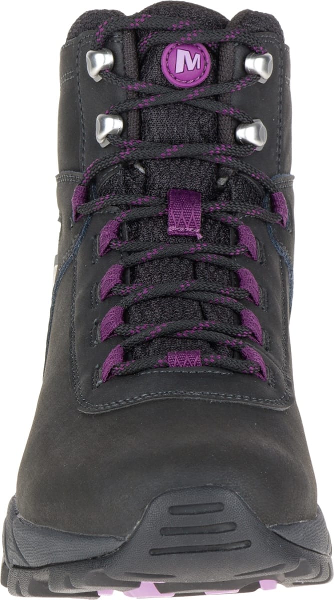 Merrell Women's Vego Mid Leather Waterproof BLACK/GLOXINIA Merrell