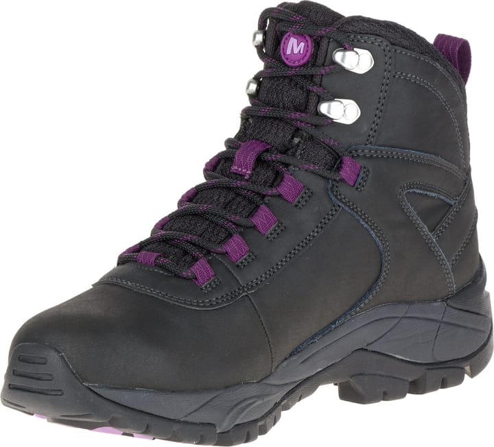Merrell Women's Vego Mid Leather Waterproof Black/Gloxinia Merrell Merrell Women's Vego Mid Leather Waterproof Black/Gloxinia Merrell