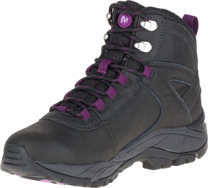 Merrell Women's Vego Mid Leather Waterproof BLACK/GLOXINIA Merrell