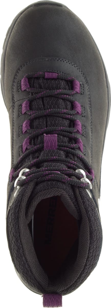 Merrell Women's Vego Mid Leather Waterproof Black/Gloxinia Merrell Merrell Women's Vego Mid Leather Waterproof Black/Gloxinia Merrell