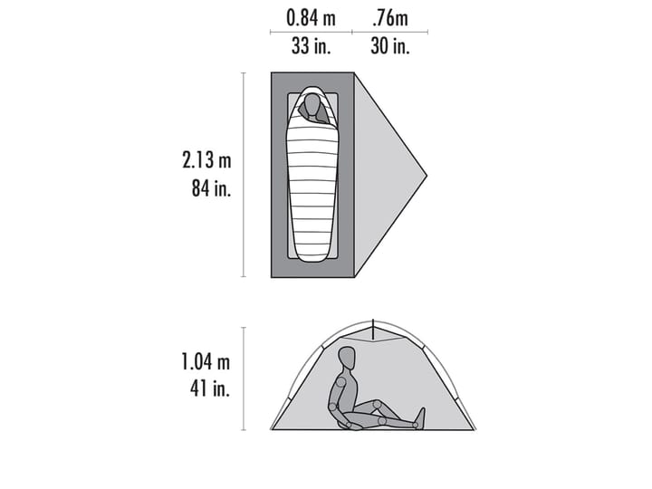 MSR Access 1 Tent Lt Grey MSR