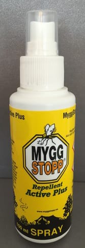 Myggstopp Active Plus Myggspray Mot Mygg Og Knott