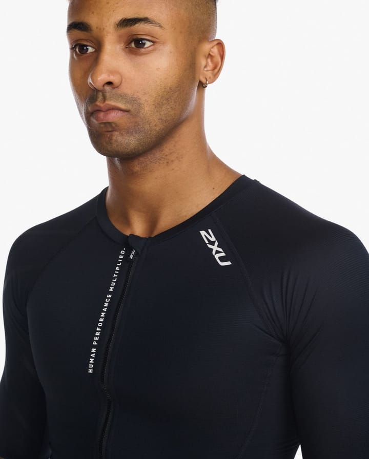 2XU M's Aero Tri Sleeved Top Black/White 2XU 2XU M's Aero Tri Sleeved Top Black/White 2XU