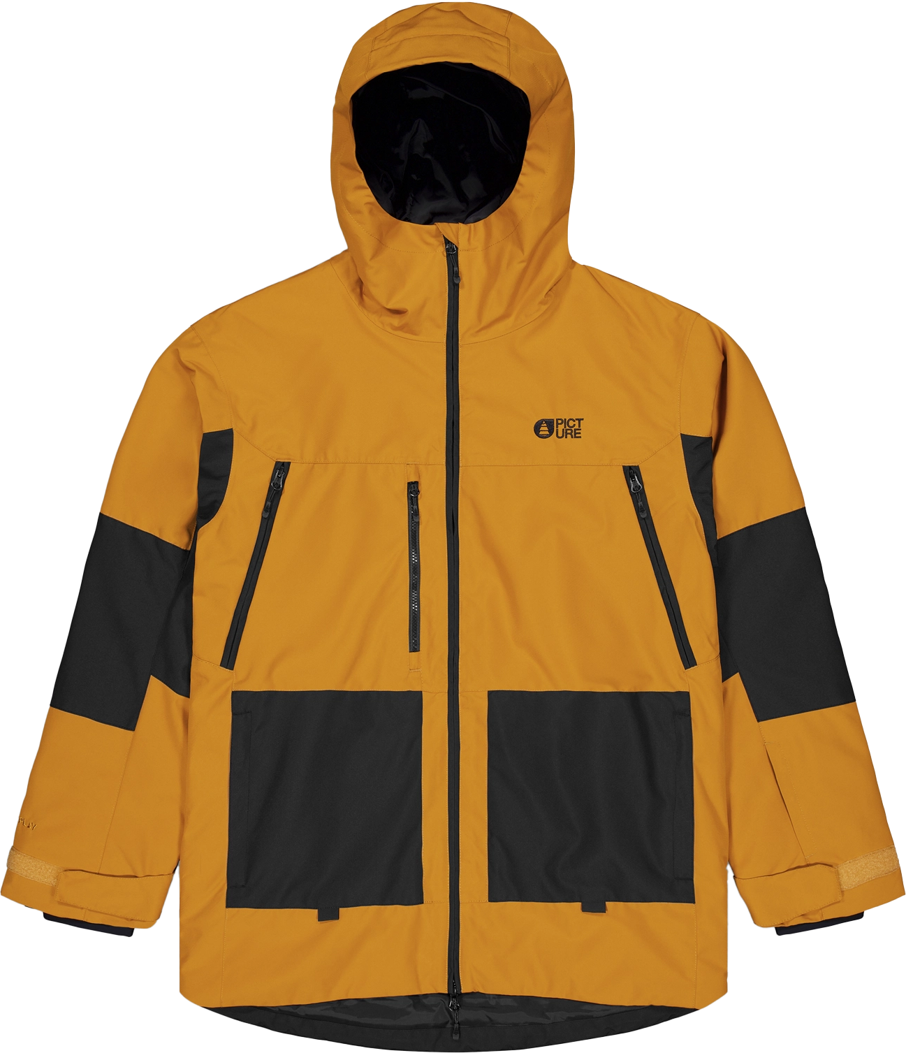 Picture Organic Clothing Men's Jomoh Jacket Honey Black Vadderade skidjackor M