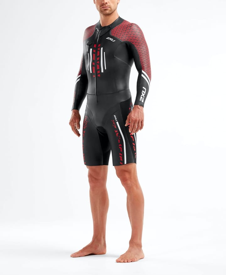 2XU Pro-Swim Run Pro Wetsuit Men's Black/Flame Scarlet 2XU