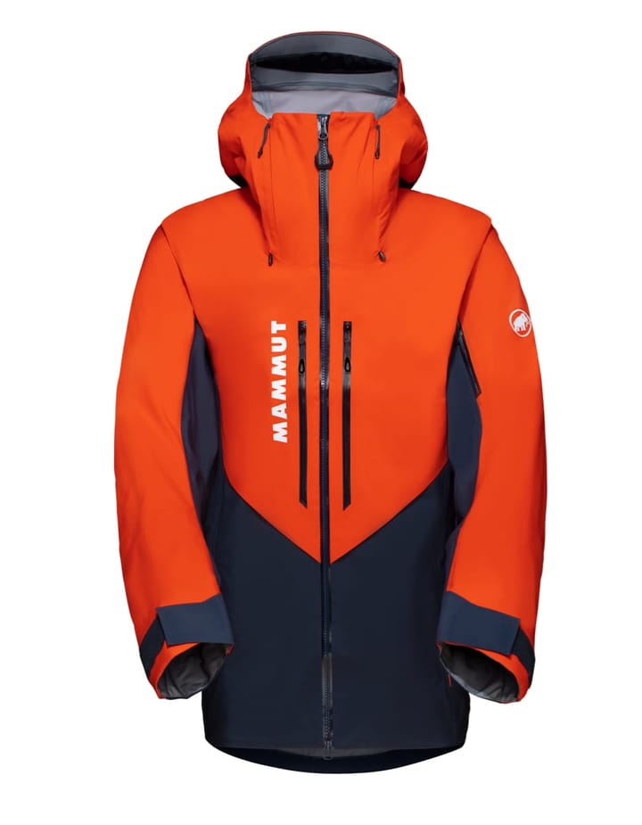 Mammut La Liste Hs Hooded Jacket Men Marine-Hot Red Mammut