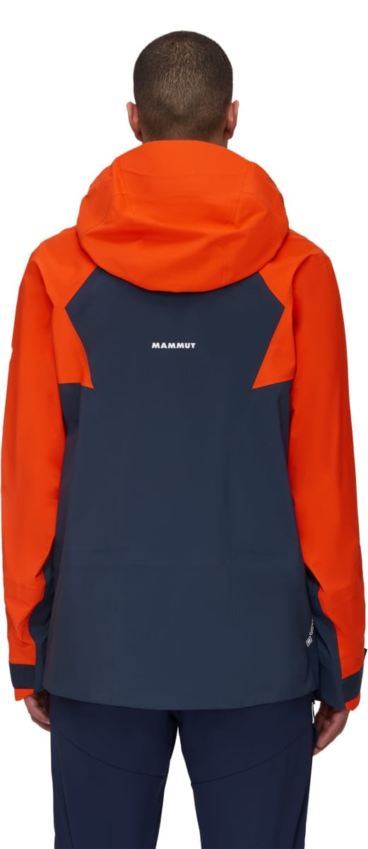 Mammut La Liste Hs Hooded Jacket Men Marine-Hot Red Mammut