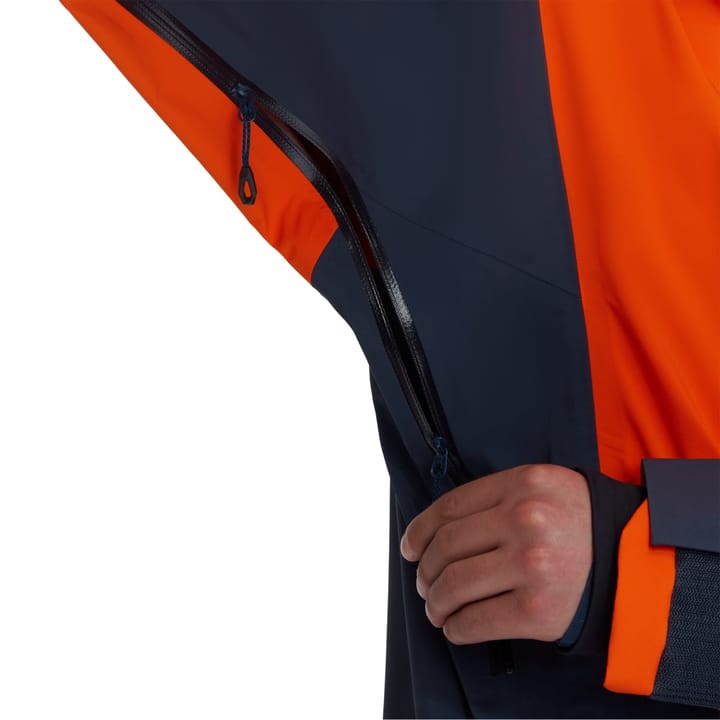 Mammut La Liste Hs Hooded Jacket Men Marine-Hot Red Mammut
