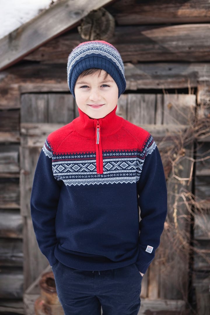 Marius Kids Kids' Wool Sweater with Zip Navy Marius Kids Marius Kids Kids' Wool Sweater with Zip Navy Marius Kids