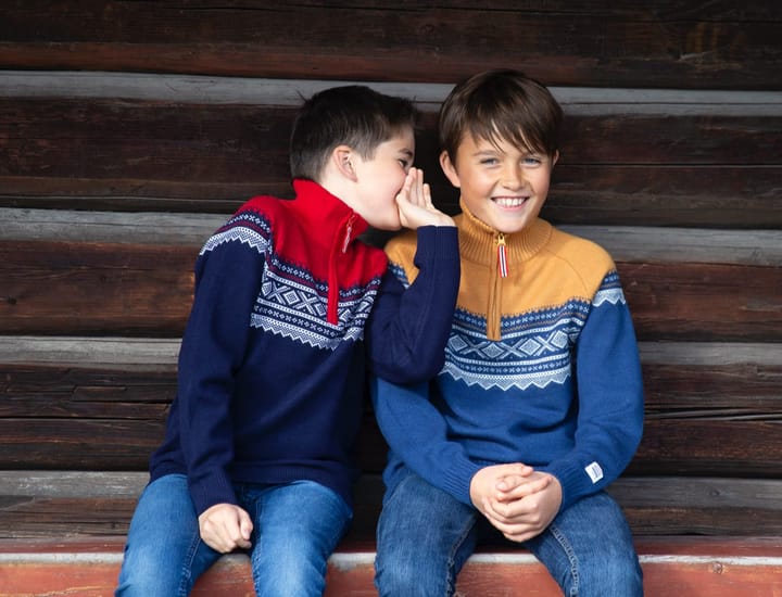 Marius Kids Kids' Wool Sweater with Zip Navy Marius Kids