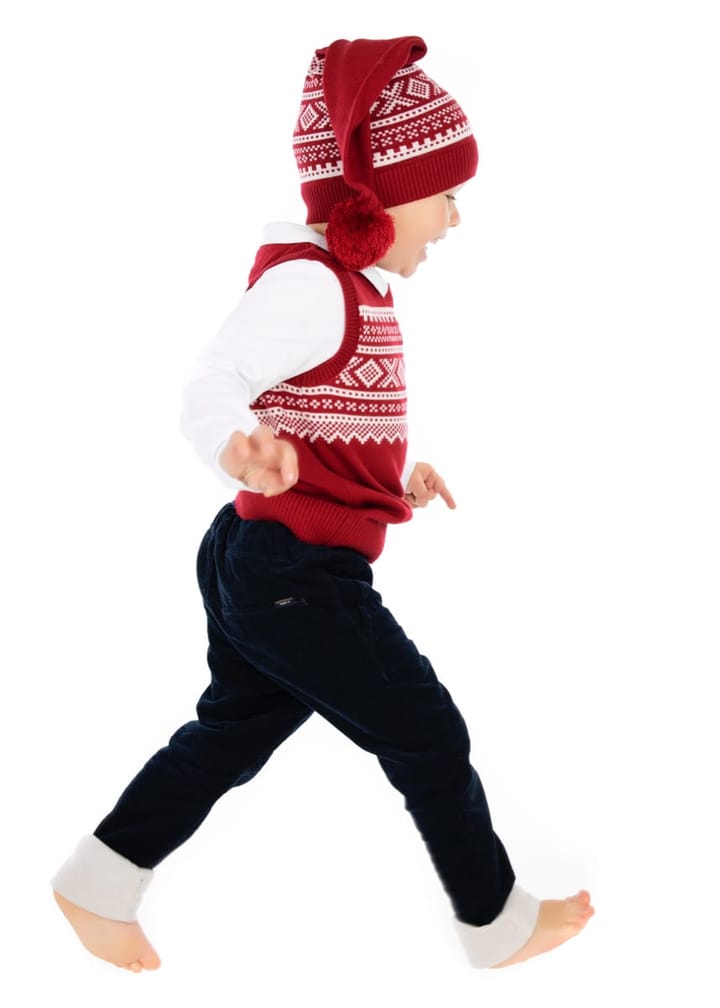 Marius Kids ULLVEST JUL DARK RED Marius Kids